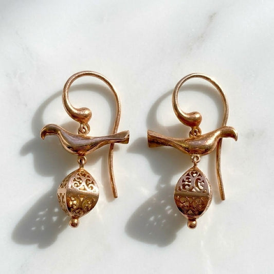 Birds of Freedom Earrings.  POA