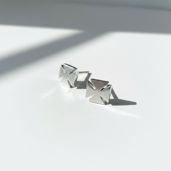 Templar Studs Silver